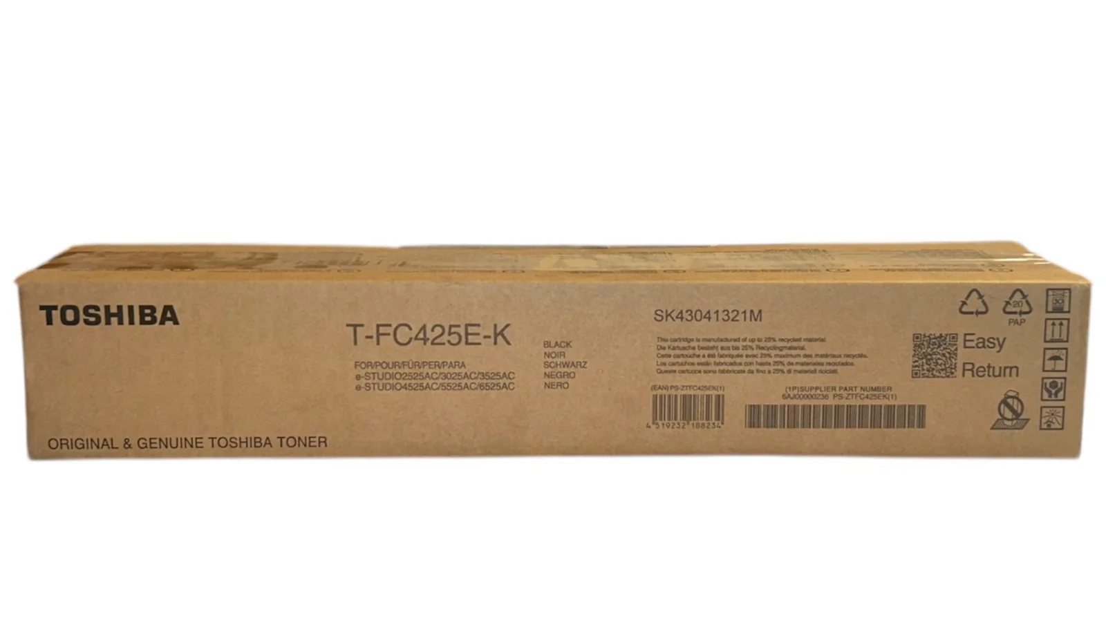 Toshiba T-FC425E-K Orijinal Siyah Toner E-Studio 2020AC 2520 2521 2525 3025 4525