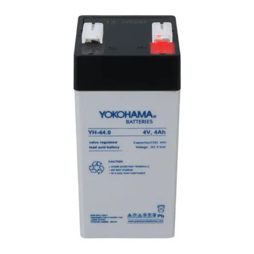 YOKOHAMA YH-44.0 4 VOLT - 4 AMPER DİK KURU AKÜ (46 X 46 X 100 MM) görseli 3
