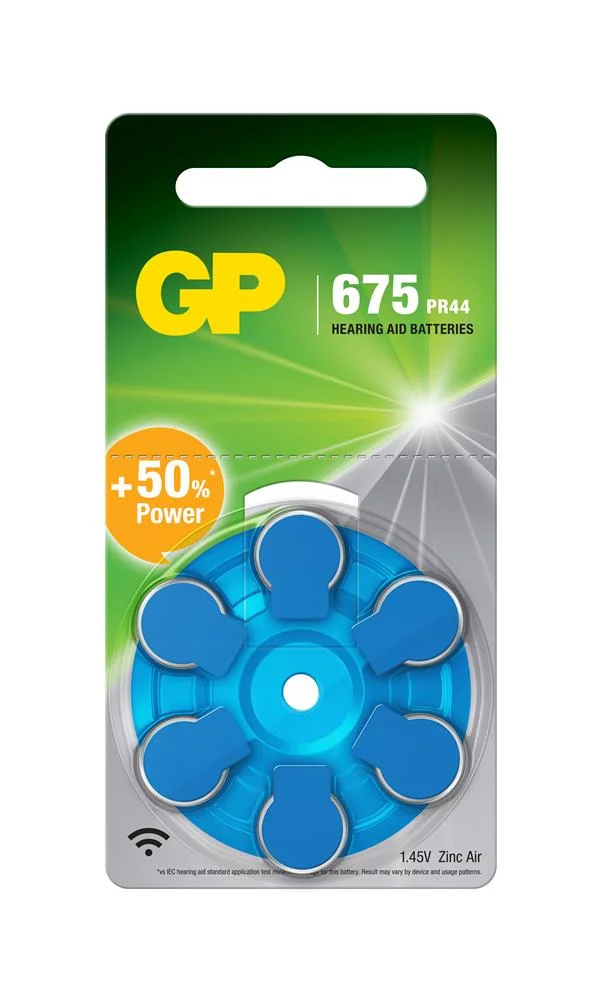 GP ZA675 1.4V Düğme Kulaklık Pili 6'lı Paket