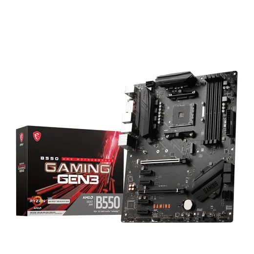 MSI B550 GAMING DDR4 HDMI-DVI PCIE 4.0 AM4 mATX alternatif görünüm