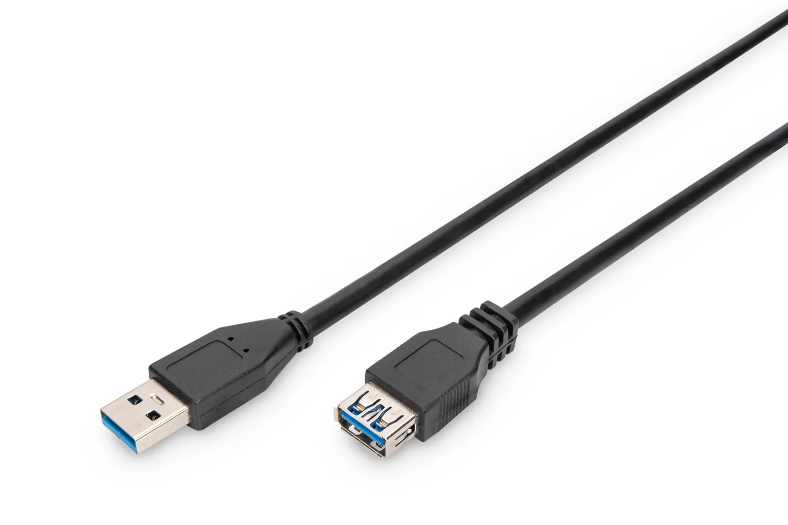 DIGITUS AK-300203-018-S USB 3.0 Uzatma Kablosu, USB A erkek - USB A dişi, 1.8 metre, AWG 28, 2x zırhlı, UL, siyah