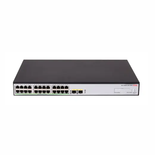 H3C S1600V2-26P-HPWR 24 PORT 10/100/1000 370W POE +2SFP Yönetilebilir Swıtch