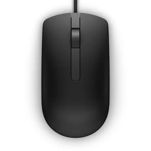DELL MS116 Kablolu USB Sessiz Siyah Mouse görseli 3