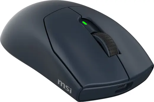 MSI FORGE GM340 W NAVY Kablosuz Oyuncu Faresi (6200 DPI, 2.4GHz / BT, PAW-3327) alternatif görünüm
